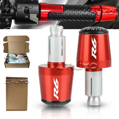 Red Handlebar Balanced Plug Slider Bar End Weights Grips Caps For Yamaha YZF R6 • $16.69