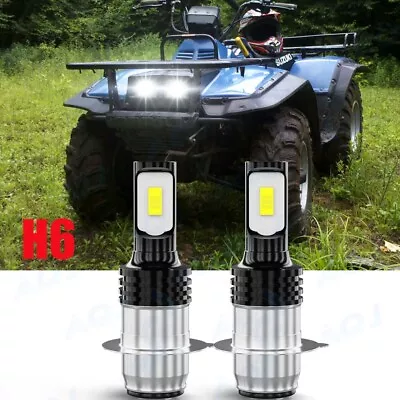 2x For Suzuki King Quad LTF4WDX LTF300F LTA700X 100W H6M P15D LED Headlight Bulb • $14.79