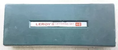 Vintage Leroy II Lettering Set By Keuffel & Esser Co With Original Case • $43.99