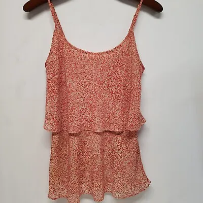 CAbi #339 Size Small Paprika Ruffled Tiered Pullover Cami Tank Top GUC • $9.99
