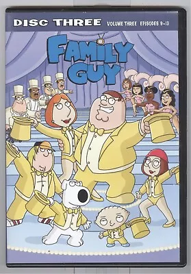 Family Guy Disc 3 Vol 3 Original DVD Artwork & Slimline Case (2005) NO DISCS • $1.59