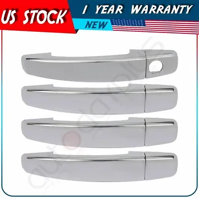 4Pcs Door Handle Cover For Chevy Malibu Cruze Camaro 2010-2014 ABS Chrome Trim • $10.58