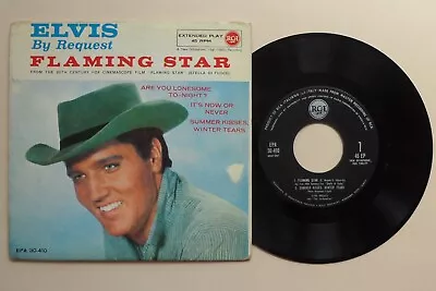 Elvis Presley By Request Flaming Star 1961 Italy Ep EPA 30-410 ~ EX Vinyl • $59.68