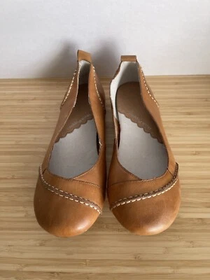 £35 • Buy Hush Puppies Janessa Light Tan Leather Ballet Pumps Flats Size 9 BNWOB