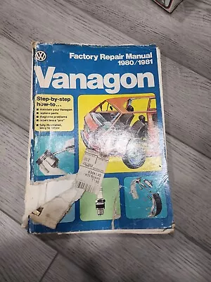 Vtg 1980/1981 VW Vanagon Type 25 Factory Repair Service Manual LVT 800 141 • $27.99