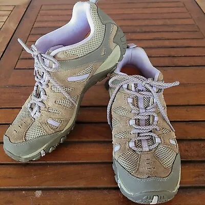 Merrell Yokota Womens 10 Brindle/Lavender Hiking Trail Shoes Boot Vent EXC COND • $26.97