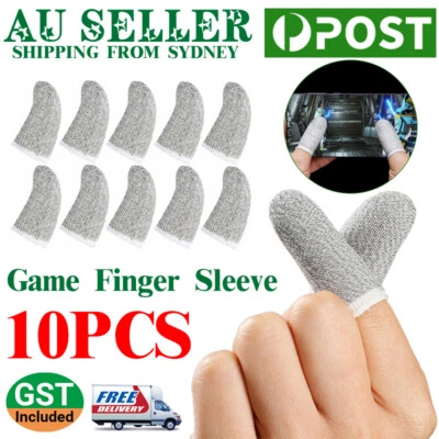 $4.98 • Buy 10 Pcs Mobile Finger Sleeve Touch Screen Game Controller Sweatproof Gloves