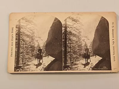 Pike's Peak Trail Colorado W.H. Jackson Stereoview Photo 366 • $35