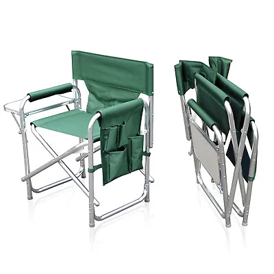 Sun Leisure® Folding Alloy Sports Directors Chair 5 Colours Strong And Sturdy • £49.95