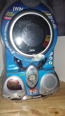 JWIN JX-CD 3344 Personal CD Player W Headphones Speakers Pocket Radio New • $50