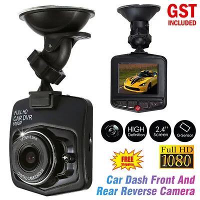 Car Dash Camera HD 1080P Recorder LCD Dual Lens DVR Front And Rear Reverse Cam • $20.09