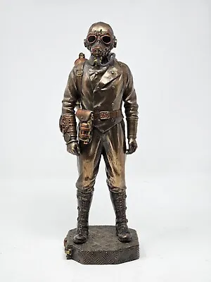 Steampunk Aeronaut Metallic Antique Bronze Finish Statue • $39.95
