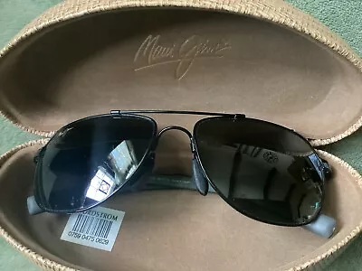 Maui Jim Polarized Aviator Sunglasses Guardrail $349 • $235