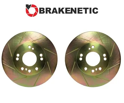 FRONT BRAKENETIC Sport Slot Brake Rotors 26mm Z32 300ZX Conversion 4/5LUG • $206