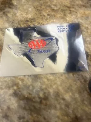 AAA Texas Automotive Reflective Sticker Decal - New - ON HAND • $5