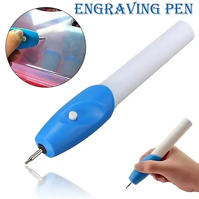 Micro Engraver Pen Engraving Tool Mini DIY For Metal Glass Ceramic Wood • £3.79