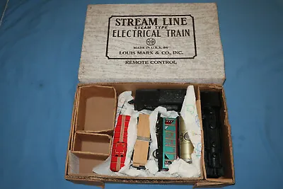 Marx Stream Line #4222 Freight Train Set W/#400 Steam Locomotive & Tender • $139.95