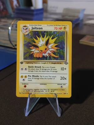 $0.99 • Buy Pokémon TCG Jolteon 4/64 1st Edition Jungle Holo Rare VG-EX
