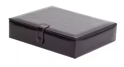 Mele & Co. 0068511M Jewelry Box / Organizer Faux Leather Men S Valet In Black • $35.99