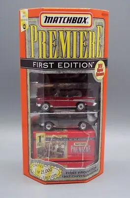  Matchbox  Premiere First Edition 1957 Chevy Convertible Two Pack Mint Boxed • $4.95