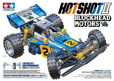 Tamiya 1/10 Rc Hotshot Ii Blockhead Motors Buggy (no Esc) T58710a • $349