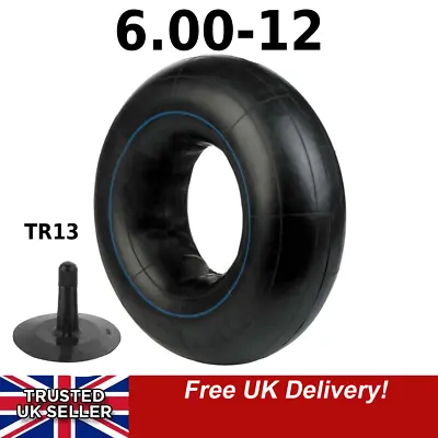 New 6.00-12 TR13 Inner Tube Garden Tractors Rotavators Dumpers Farm 600-12  • £10.99