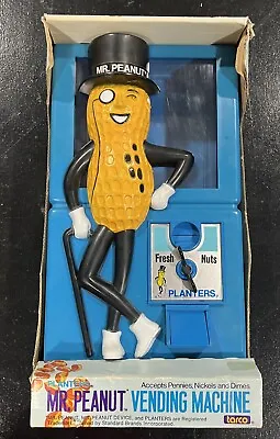 Vintage Brand New Tarco Mr. Peanut Dispenser Coin Operated Vending Machine 1978 • $39.99