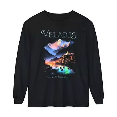Velaris Tee - A Court Of Thorns And Rose Long Sleeve Tshirt Vintage-feel Cotton • $33.85