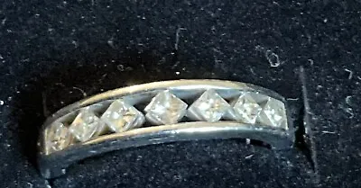 Channel Set Diamond Band Estate Ring Size 5 • $435