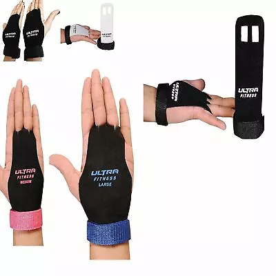 £4.49 • Buy Crossfit Leather Grips Gymnastic Palm Protectors Hand Guards Gym Gloves Pull Up 