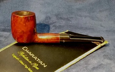 Charatan's Make Belvedere 212X Stout Billiard Tobacco Pipe & Sleeve Post 1960 • $124.99