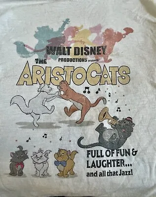Disney The Aristocats Movie Poster T Shirt  New  Sz: 2XL - VG • $20