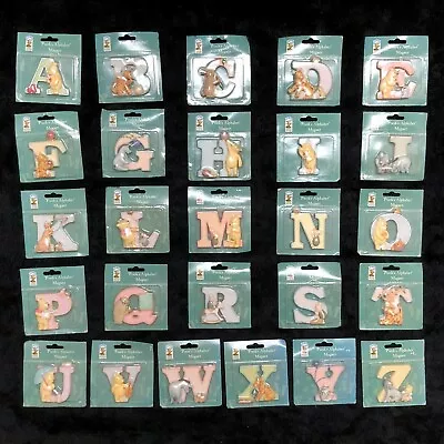 U-PICK NEW Vintage Disney Classic Winnie The Pooh Alphabet Letter Magnets A-Z • $14.99