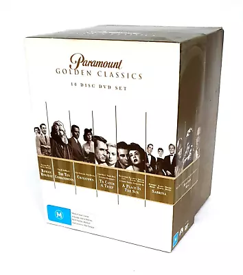 Paramount Golden Classics 10 DVD Box Set Marathon Man-Roman Holiday-Sabrina • $59.98