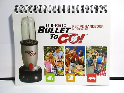 Magic Bullet To Go! Recipe Handbook & User Guide - Spiral 2007 Cardboard Stand • $12.95