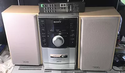 Sony CMT-EH10 Micro Stereo Hi-Fi Component System Stereo CD/Tape/Radio Tested • $149