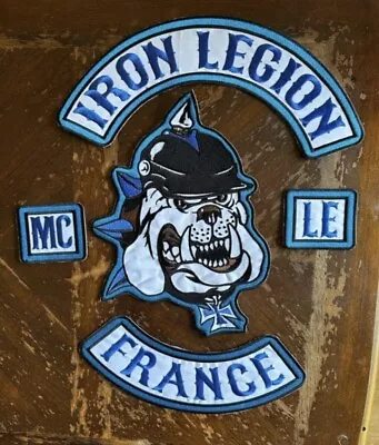 Iron Legion MC France Embroidery Patches Set Of 4 Pcs Set Iron On For Adults Jac • $59.99