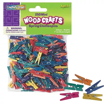 Creativity Street Colored Mini Spring Clothes Pins • $19.79