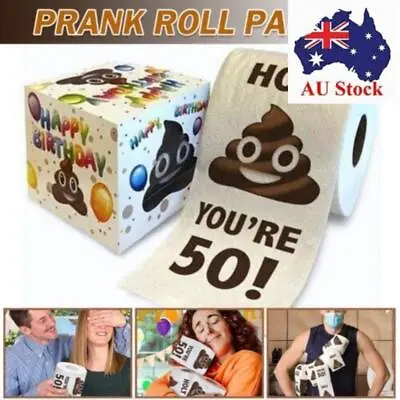 $13.91 • Buy Decoration Funny Paper Towel Roll Printed Funny Birthday Rolls Toilet Paper
