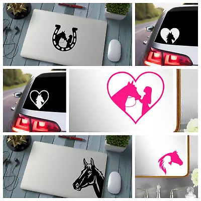 £2.49 • Buy Horse Silhouette Sticker - Car Bumper Sticker - Gift For Girls - Wall Sticker