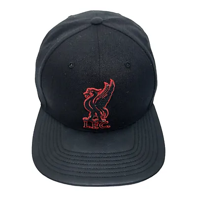 $35.38 • Buy '47 Brand Captain Snapback Cap Liverpool FC  Wool Acrylic PU Leather Black Hat