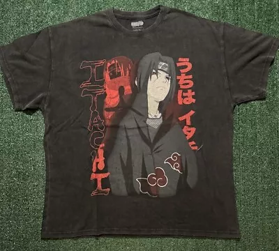 VTG Itachi Naruto Shirt XL Anime Manga Sasuke Shonen Jump GOAT Crew Bleach RARE • $60