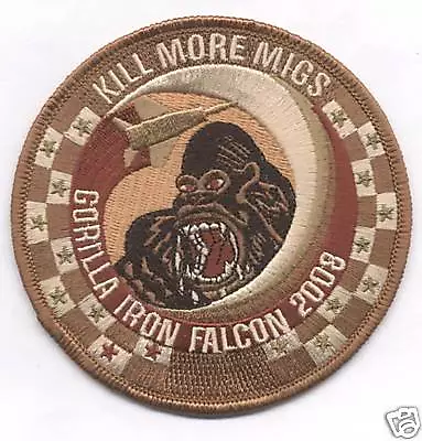 58th FIGHTER SQ GORRILLA IRON FALCON 2008 F-15 Patch • $9.99