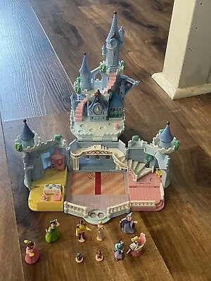 Vintage Polly Pocket Disney Cinderella Enchanted Castle 1995 Bluebird No Lights • $44.95