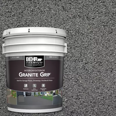 NEW 5 Gal. Gray Granite Decorative Flat Interior/Exterior Concrete Floor Coating • $298.98