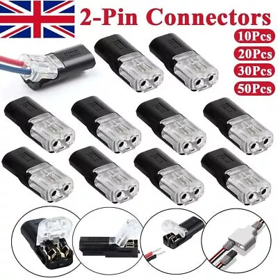 10Set Car 2 Pin Way Superseal Waterproof Electrical Terminal Wire Connector Plug • £3.88