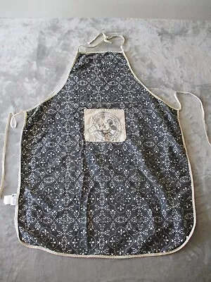 Mickey Mouse Apron Adult One Size Black Paisley Pattern Disney Cooking Baking • $18