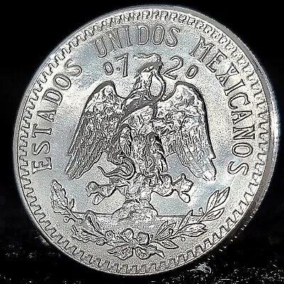 *Beautiful* Authentic Mexico 20 Centavos .720 Fine Silver Coin  Cap And Rays   • $14.99