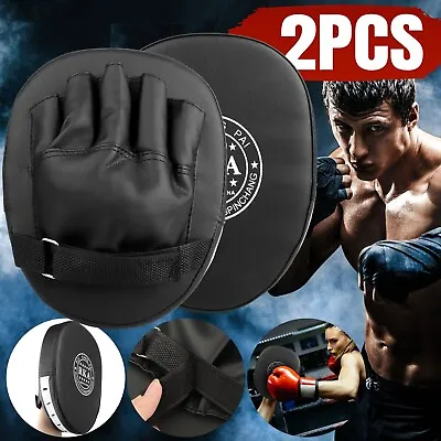 2Pcs MMA Boxing Punching Mitts Sparring Gloves Kick Target Focus Training Pads • $14.98