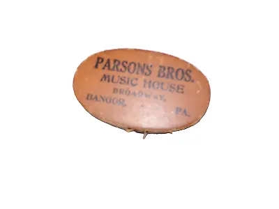 Old Victor Columbia Disc Phonograph Duster Parsons Bros. Broadway  Bangor  Pa • $25